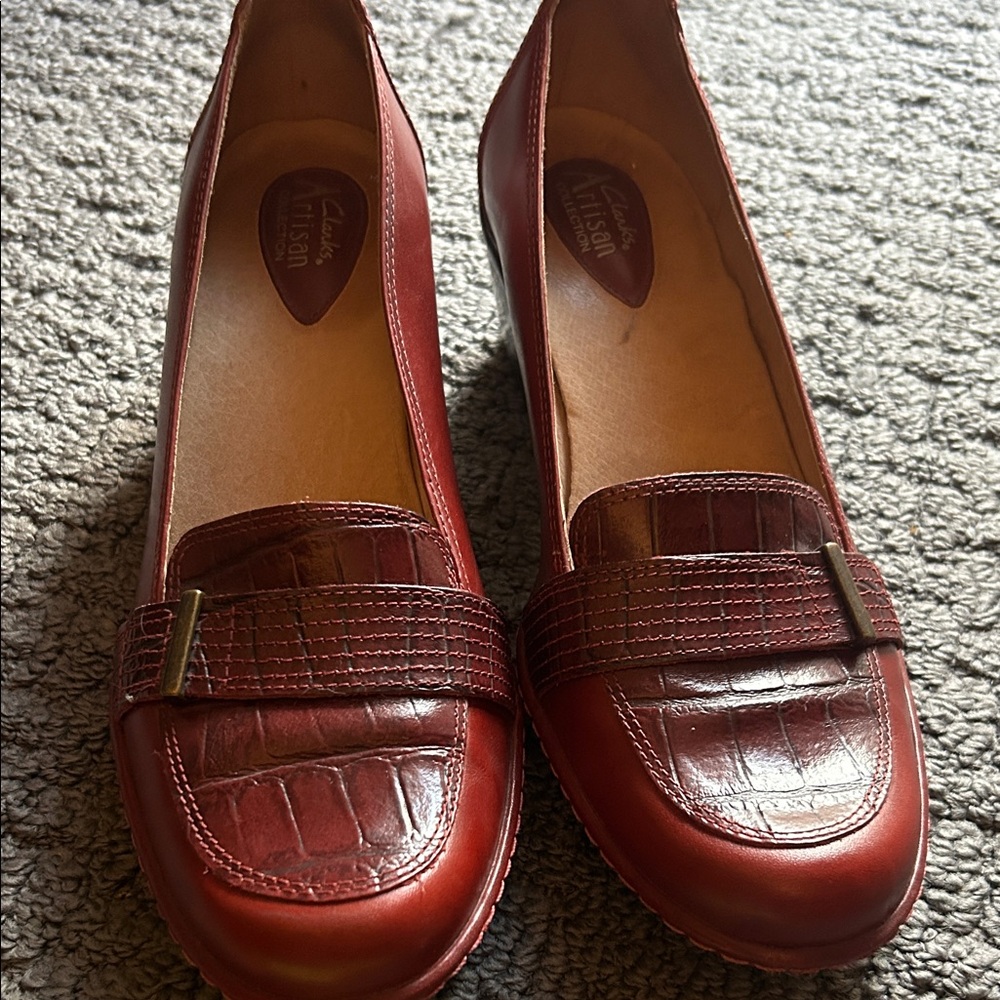 Classic Burgundy Leather Loafers